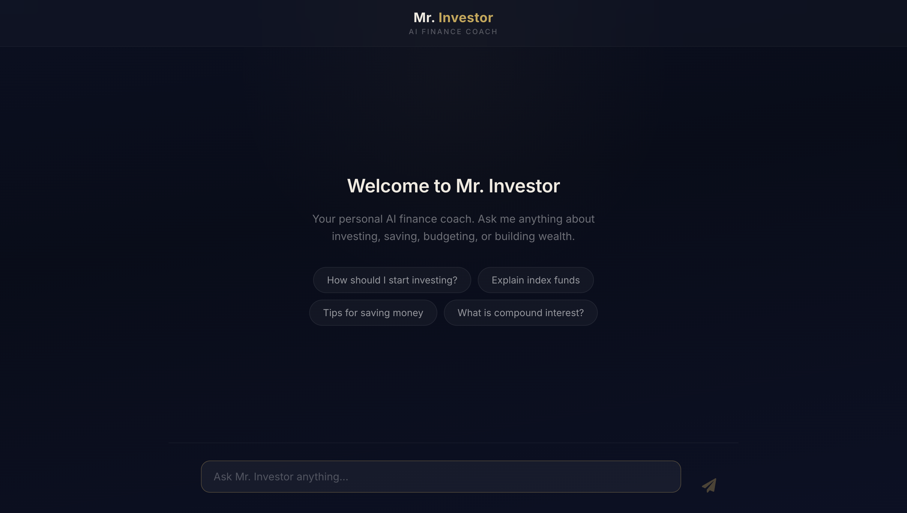 Mr. Investor screenshot